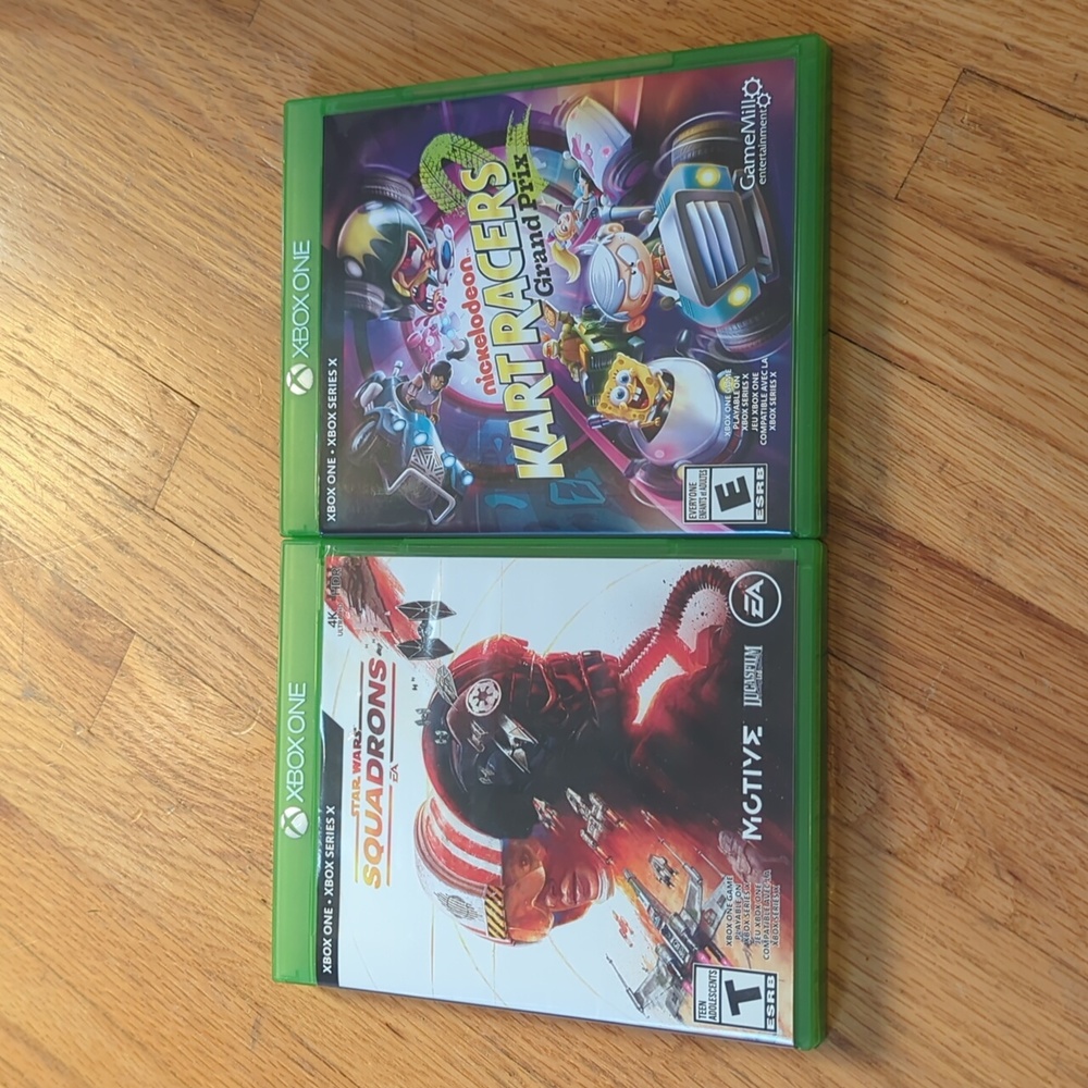Star Wars Squadrons and Nickelodeon Kart Races 2 for Xbox One